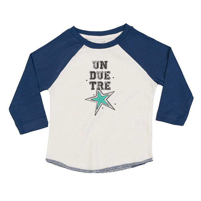 Un Due Tre Stella Maglia Baby Baseball T-shirt